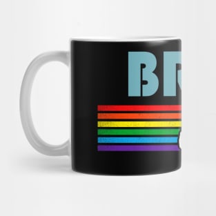 Brea California Pride Shirt Brea LGBT Gift LGBTQ Supporter Tee Pride Month Rainbow Pride Parade Mug